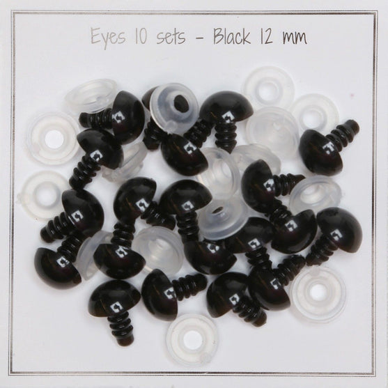 Safety eyes – 12 mm (0.47 in) - Go Handmade
9