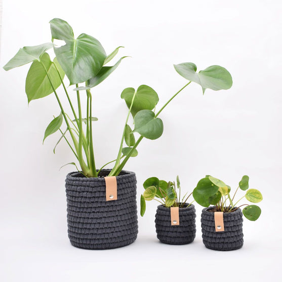 Heklet Ribbon Potteskjuler - Stor
2