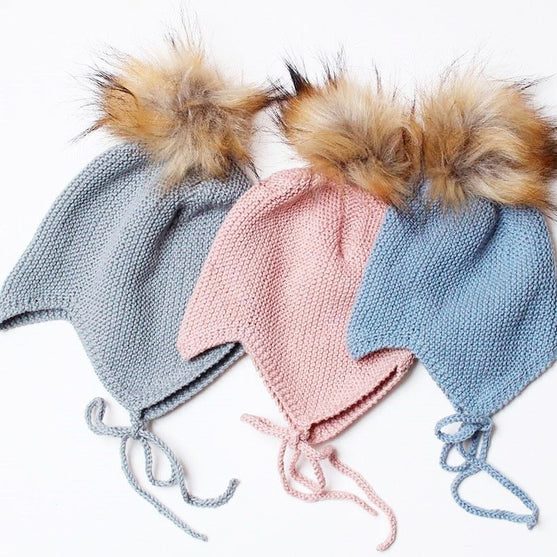 Strikket djevellue - Bomull
2