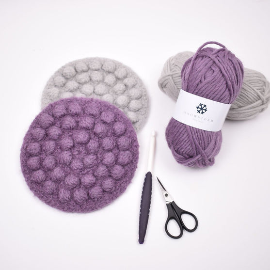 Tovet gryteunderlag med bobler
3