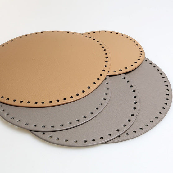 Moss Stitch Kurve med PU lær bunne - universelle
6