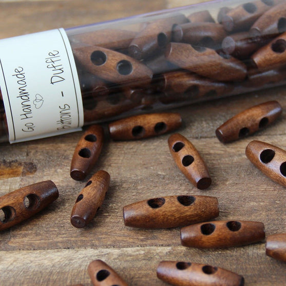 Avlange Treknapper - 30 mm - Go Handmade
4