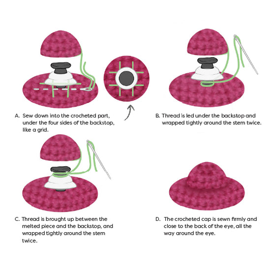 Sikkerhetsøyne - 4 mm - Go Handmade
6