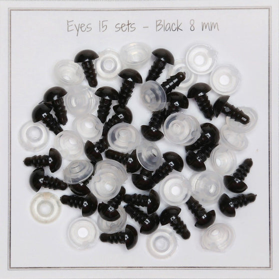 Safety eyes - 8 mm (0.31 in) - Go Handmade
9
