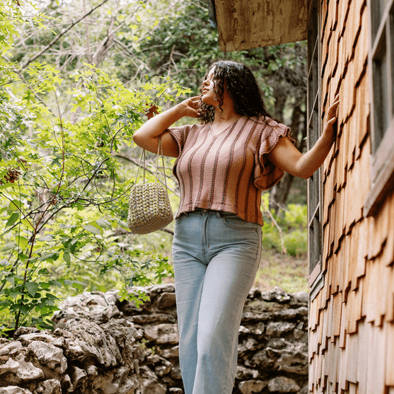 Dalle de Verre - Topp med volangermer
4