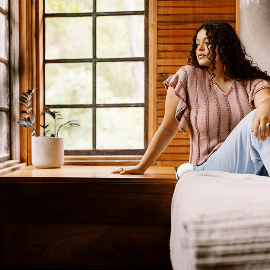 Dalle de Verre - Topp med volangermer
5