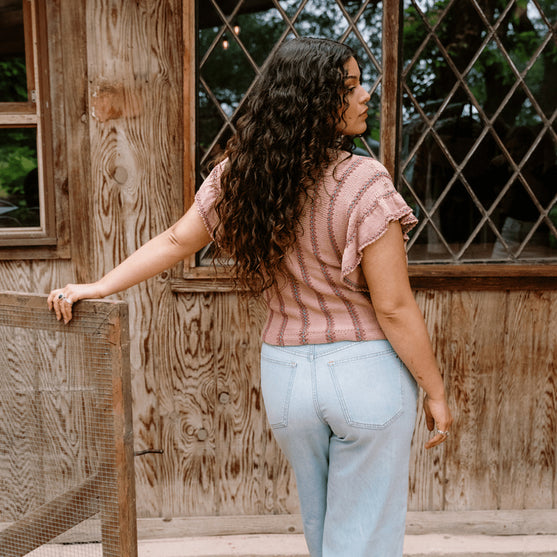 Dalle de Verre - Topp med volangermer
9