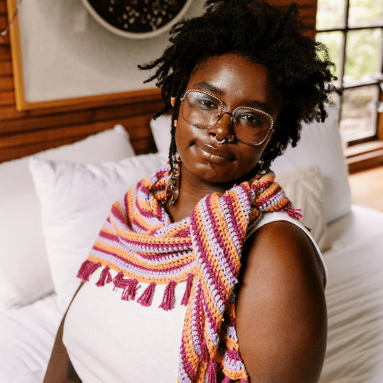 Confetti Glass - Trekantsjal
2