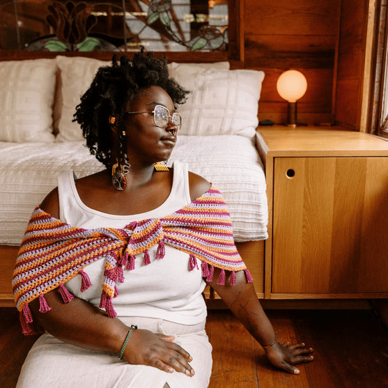 Confetti Glass - Trekantsjal
7