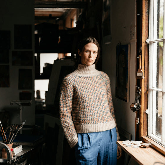 Vintage Tiles - Teksturert Genser
5