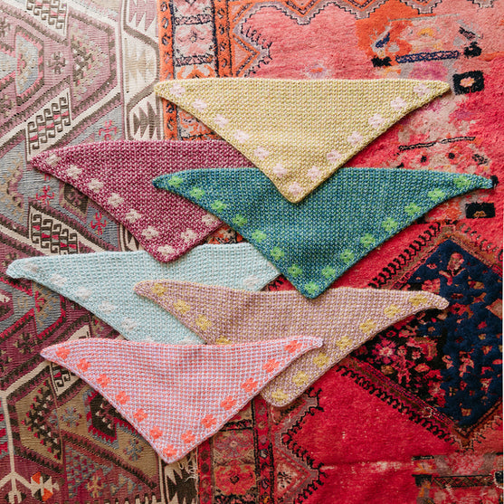 Pressed Flowers Kerchief - Mosaikk Bandana
2