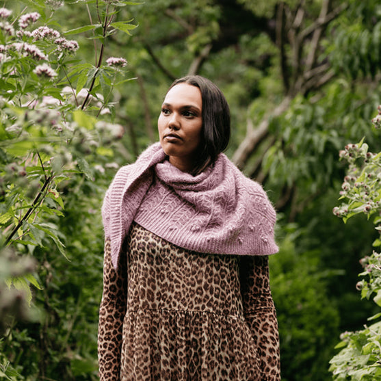 Muse Shawl - Textured Triangular Wrap
6