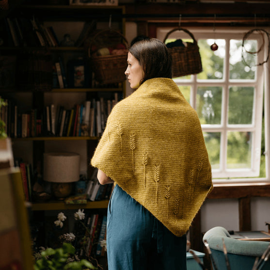 Heart of Gold - Teksturert Trekantsjal
4