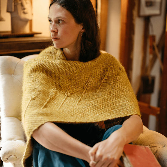 Heart of Gold - Teksturert Trekantsjal
6