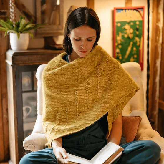 Heart of Gold - Teksturert Trekantsjal
7