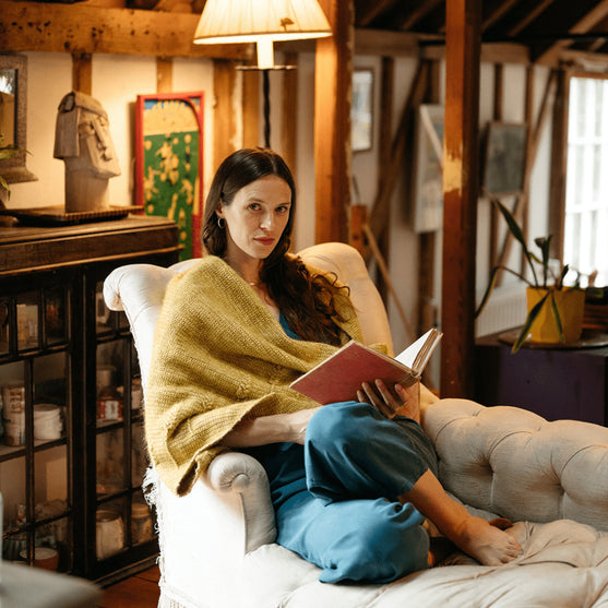 Heart of Gold - Teksturert Trekantsjal
8