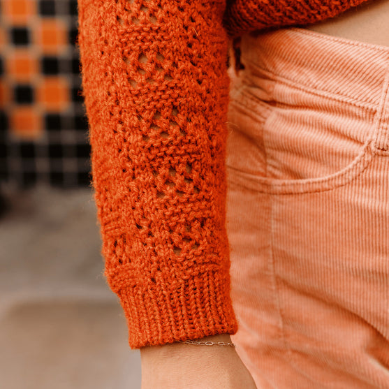 Timanfaya - Cardigan med hullmønster
8