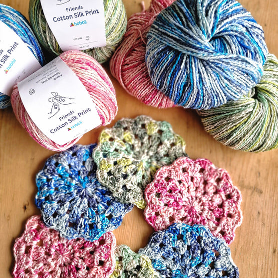 Silk Print Flower - Glassbrikker
5