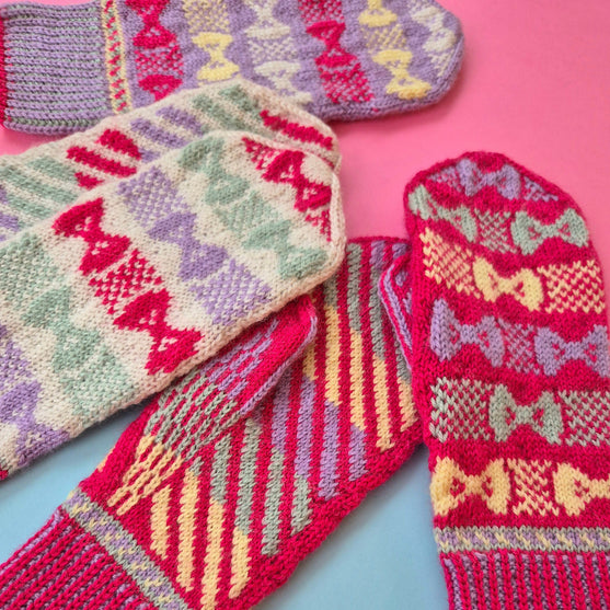 Bow Pop Mittens - Votter
2