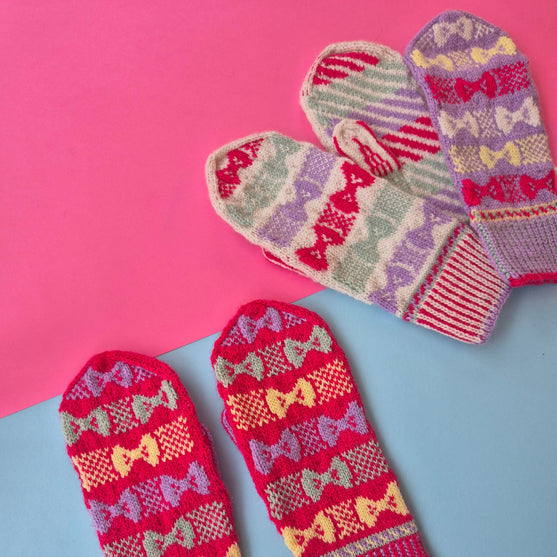 Bow Pop Mittens - Votter
9