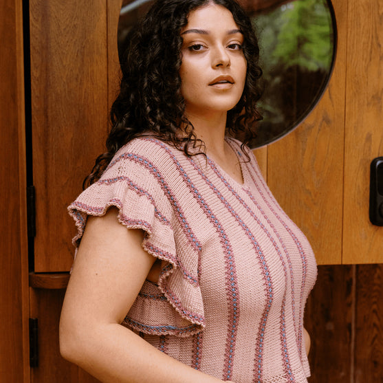 Dalle de Verre - Topp med volangermer
11