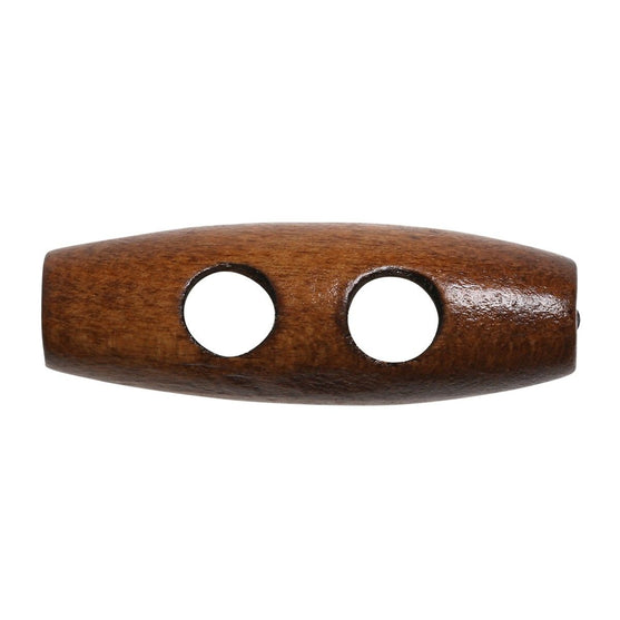 Oblong Wooden Buttons - 35 mm (1.4 inches) - Go Handmade
5