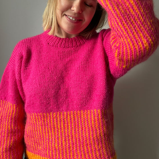 Easy Colour Mix Sweater - Genser
4