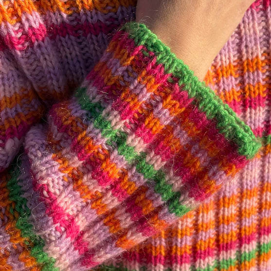 Easy Wide Rib Polo Sweater
4