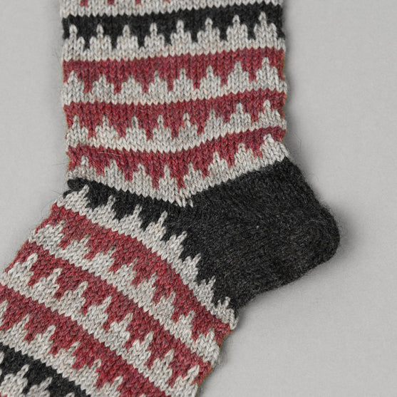 Sokker i Fair Isle-mønster
5