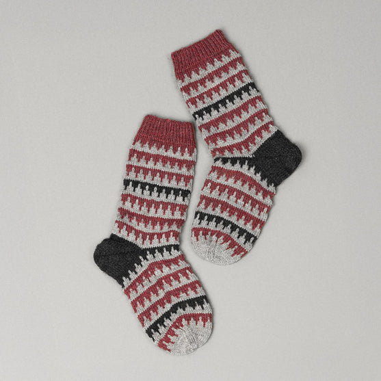 Sokker i Fair Isle-mønster
8