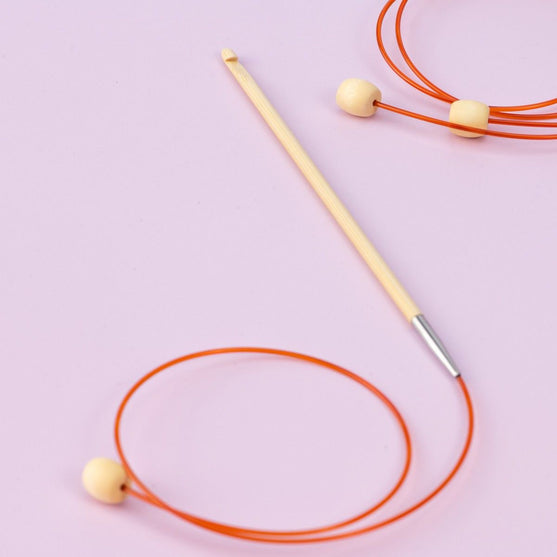 Bamboo Tunesisk Heklenål med Vaier - 50 cm - Hobbii
5