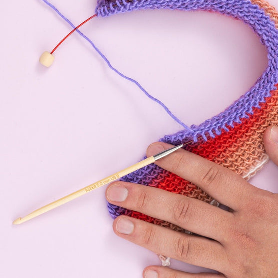 Bamboo Tunesisk Heklenål med Vaier - 50 cm - Hobbii
3