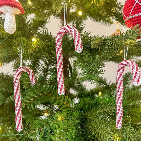 Sukkerstenger - Juledekorasjon
2