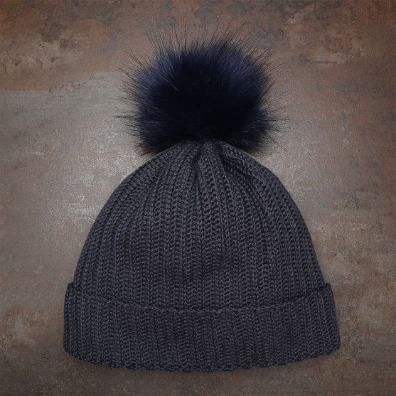 Pompon - Mørk Blå - Go Handmade
3