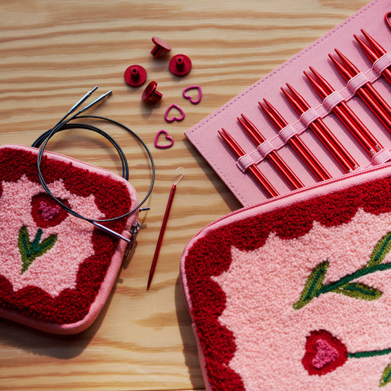 Stellar Interchangeable Circular Needle Set - Carnelian (Limited Edition) - Hobbii
5