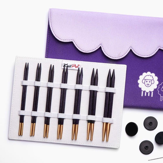 J'Adore Cubics Deluxe Utskiftbart Rundpinnesett - KnitPro
2