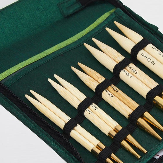 Bamboo Utskiftbare Rundpinnesett - Tykke Pinner - KnitPro
3