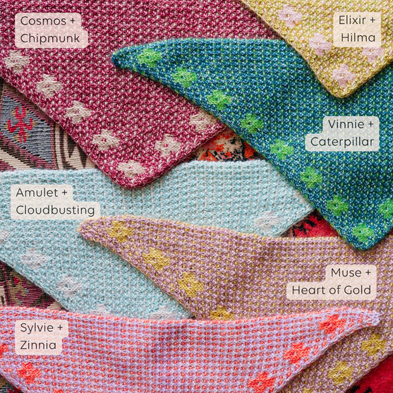 Pressed Flowers Kerchief - Mosaikk Bandana
11
