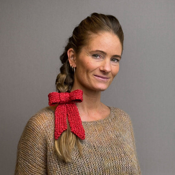 Strikket Sløyfe - Julepynt
2