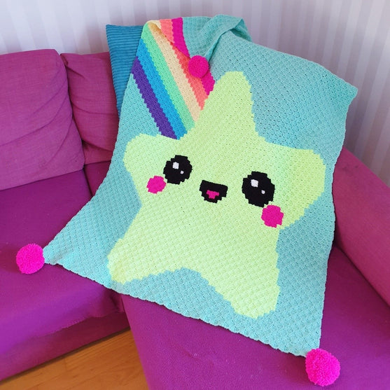 Kawaii Stjerneskudd - Teppe
2