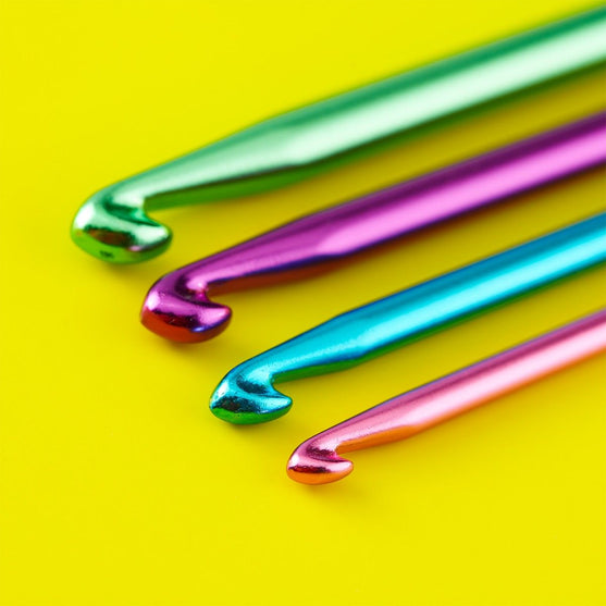 Alu Dobbel Tunesisk Heklenål - 14 cm - Hobbii
4