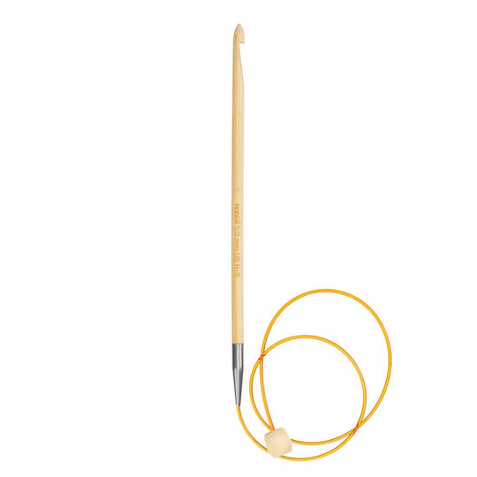 Bamboo Tunesisk Heklenål med Vaier - 50 cm - Hobbii