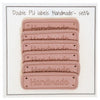 

PU skinn merke med teksten "Handmade" 5 x 1,5 cm - Go Handmade
1