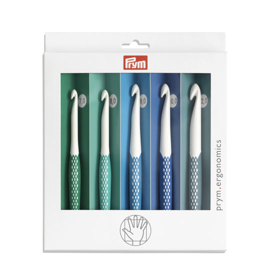 Sett med Ergonomiske Heklenåle - Prym