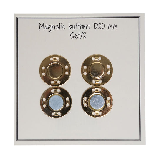 Magnetknapper - 20 mm - Go Handmade