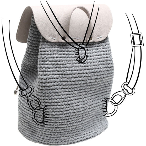 

Veskeklaff m/Magnetisk Knapp - Black/Silver - Go Handmade
8