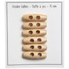 

Oblong Wooden Buttons - 30 mm (1.2 inches) - Go Handmade
1