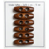 

Oblong Wooden Buttons - 35 mm (1.4 inches) - Go Handmade
1