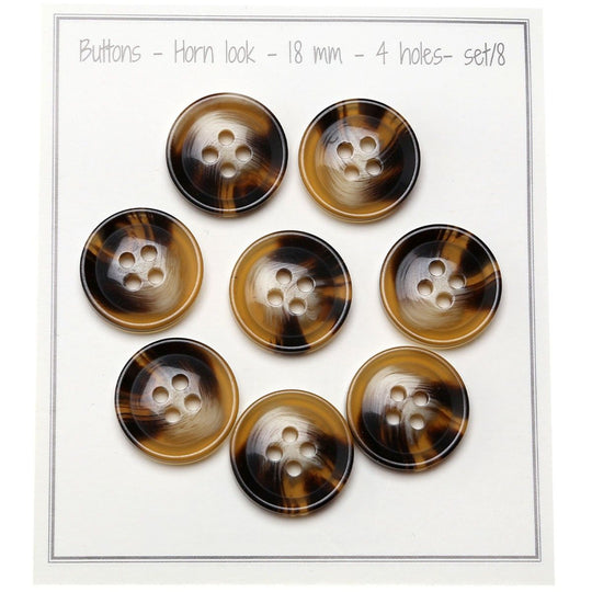 Horn (Look) Knapper - Go Handmade