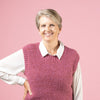 

Renee - Vest i perlestrikk - Pink Collection
2